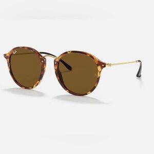Ray-Ban Round Fleck Sunglasses
